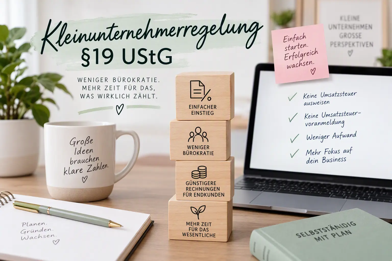 Kleinunternehmerregelung §19 UStG einfach erklärt